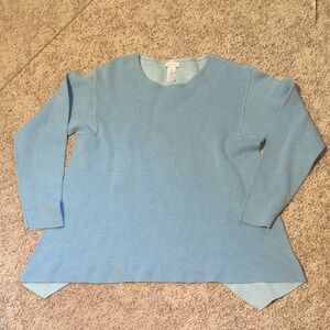 J. Jill Sky Blue Reversible Sweater Size M
